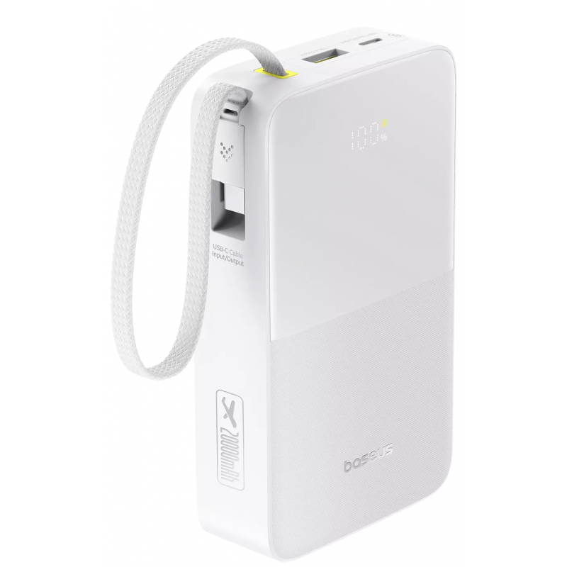 Powerbank Baseus EnerFill Bipow2 Pro, 20000mAh, 22.5W, QC + PD, Fehér E0027700-0