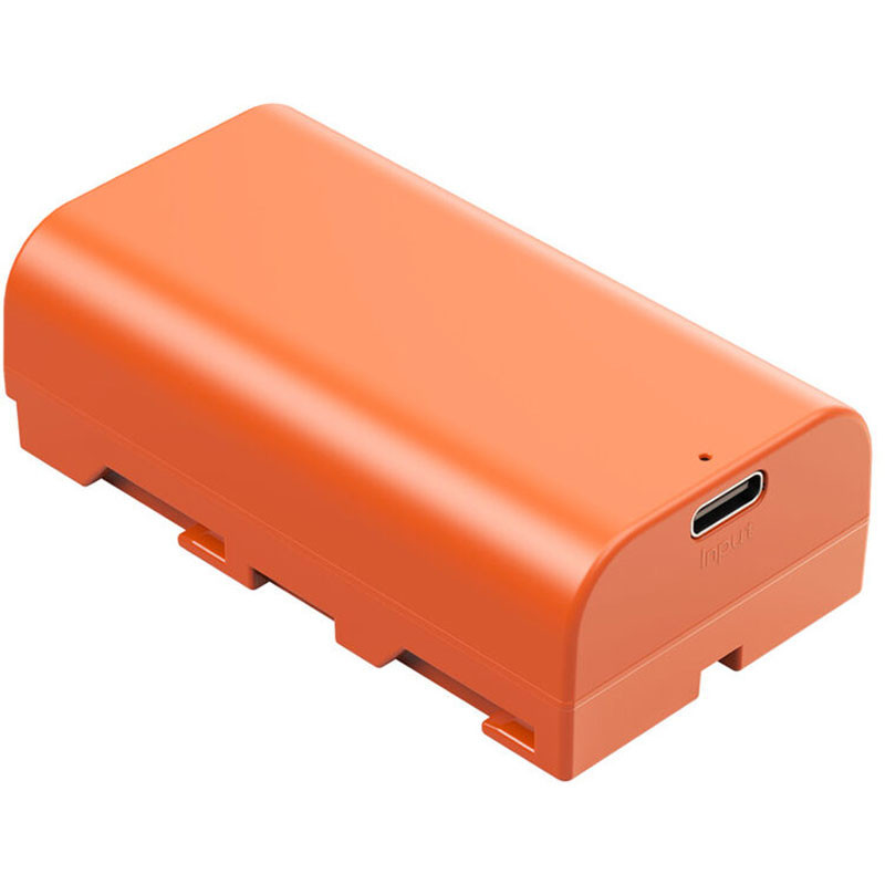 Smallrig NP-F550 4971 USB-C-n tölthető kamera akkumulátor, narancssárga-0