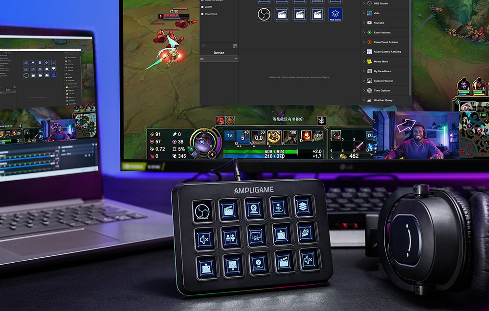 Fifine Stream Controller D6 (fekete)-4