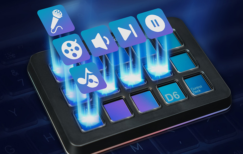 Fifine Stream Controller D6 (fekete)-5
