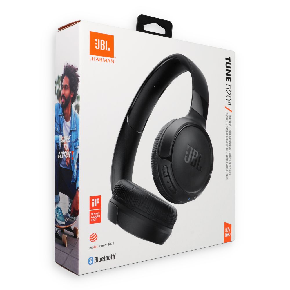 JBL Tune 520BT Bluetooth Fejhallgató Fekete-2