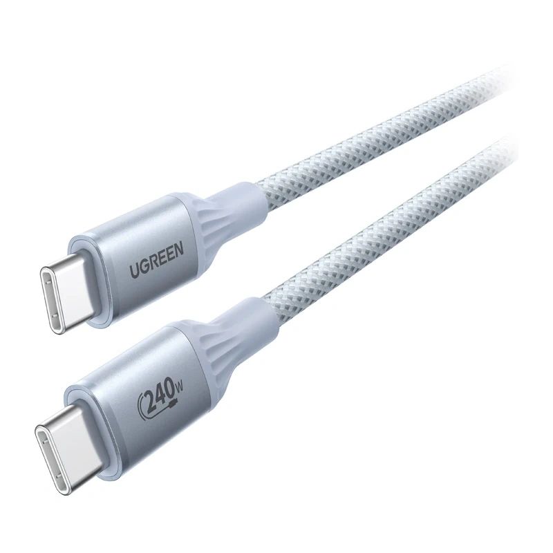 Ugreen 75732 L534 USB-C–USB-C 2m 240W szürke-fehér kábel-2
