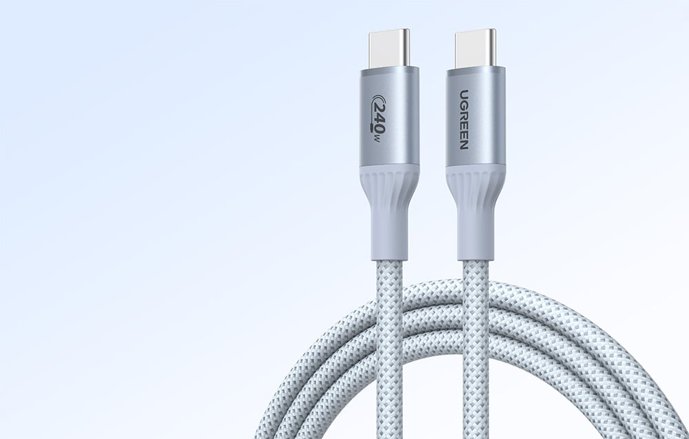 Ugreen 75732 L534 USB-C–USB-C 2m 240W szürke-fehér kábel-4