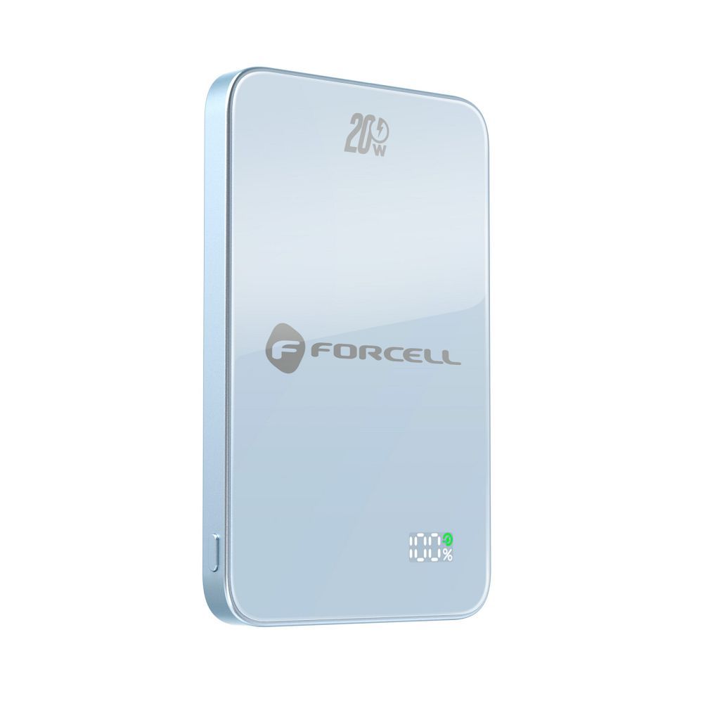 Kék Forcell F-Energy SuperSlim F5K8 MagSafe-kompatibilis powerbank QC4.0 PD3.0 15 W 5000 mAh-11