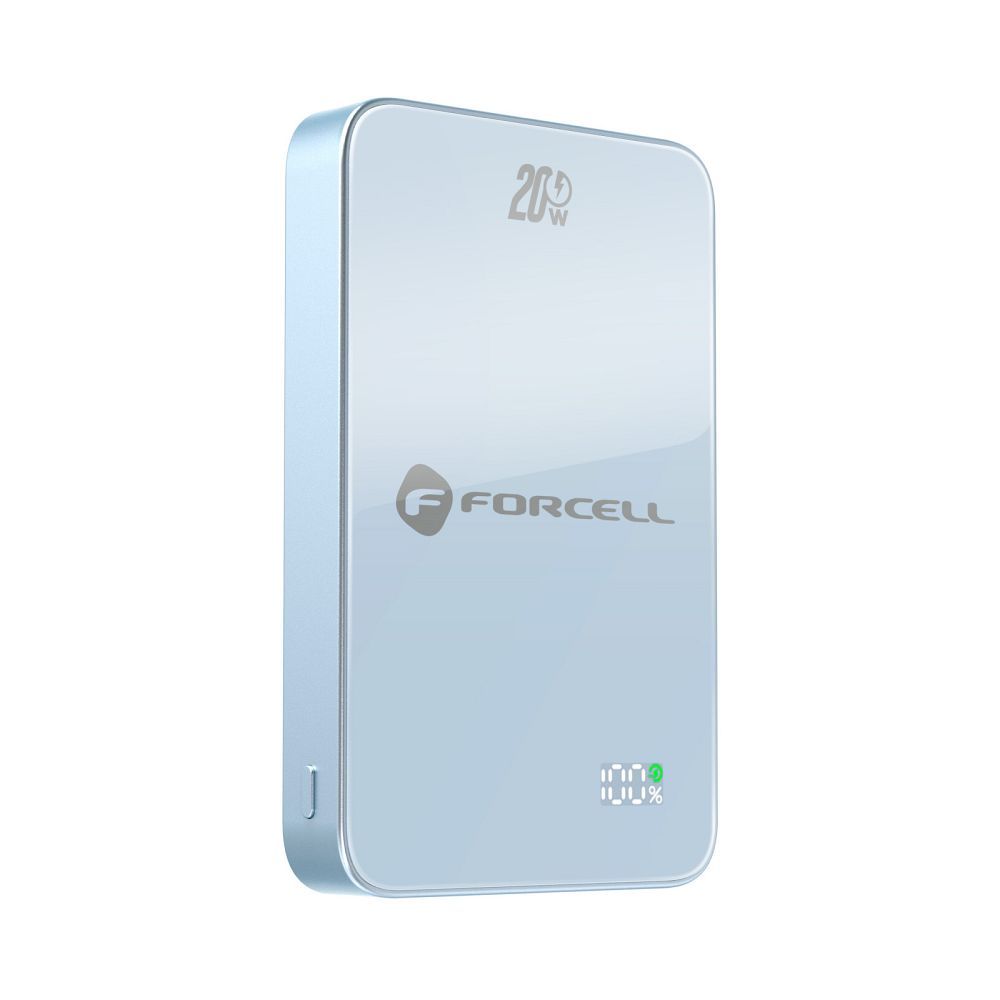 Forcell F-Energy SuperSlim F10K8 QC4.0 PD3.0 15W 10000 mAh MagSafe-kompatibilis powerbank kék-10