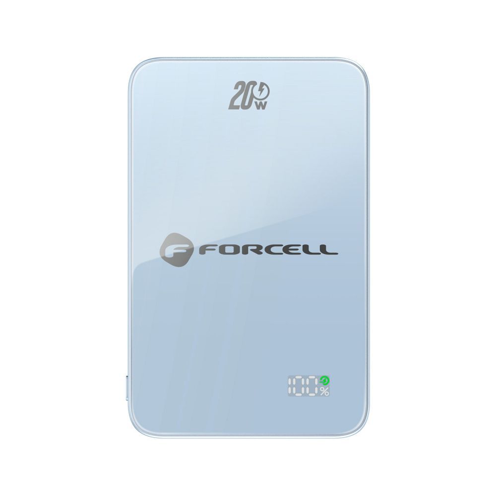 Forcell F-Energy SuperSlim F10K8 QC4.0 PD3.0 15W 10000 mAh MagSafe-kompatibilis powerbank kék-9