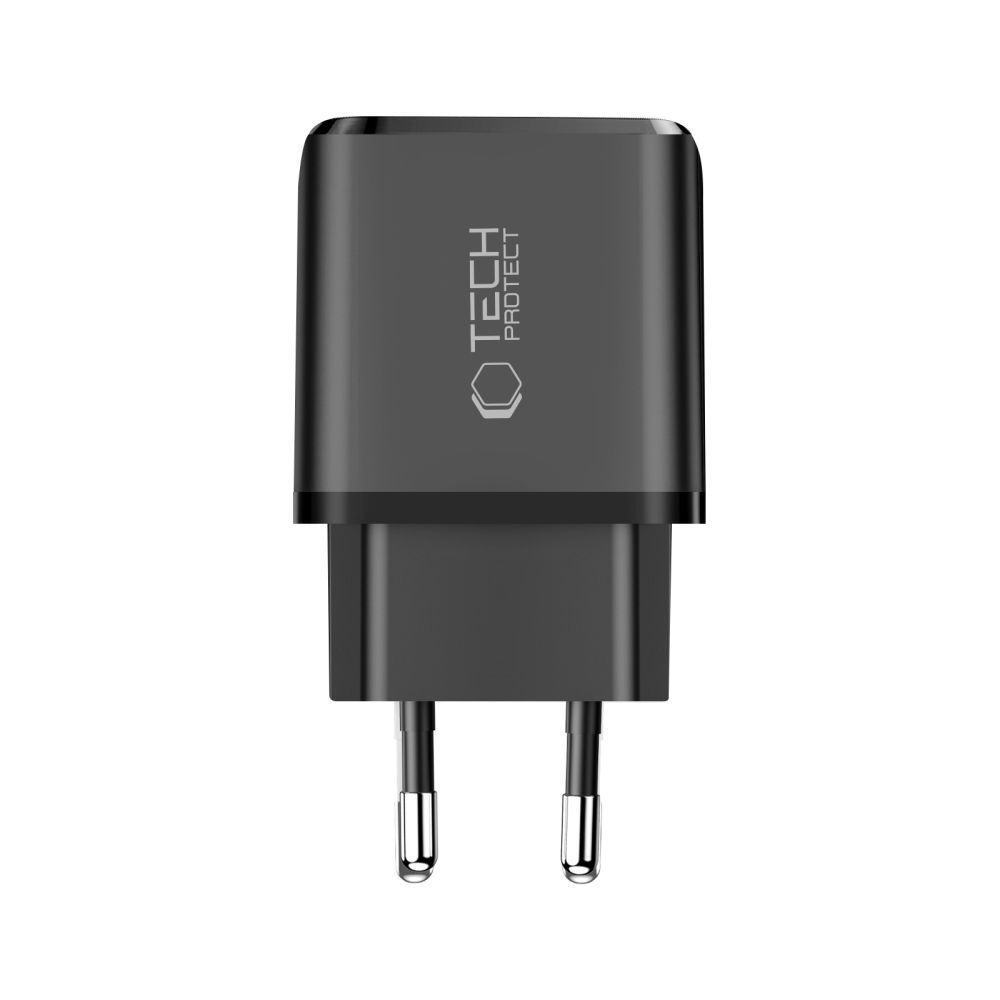 Tech-Protect NCA65W-GAN 2 portos hálózati töltő adapter PD 65W / QC3.0 fekete-7