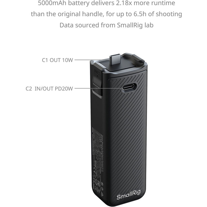 Smallrig 5705 powerbank DJI Osmo Pocket 3 és Pocket 4 kamerához-1