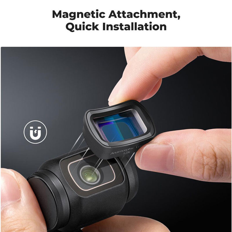 K&F Concept Magnetic 1.2x Anamorphic szűrő a DJI Osmo Pocket 3-hoz-1