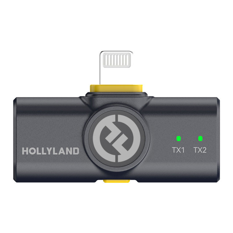 Hollyland Lark M2 Lightning - Wireless Lavalier Microphone with Lightning Plug (Shine Charcoal)-2