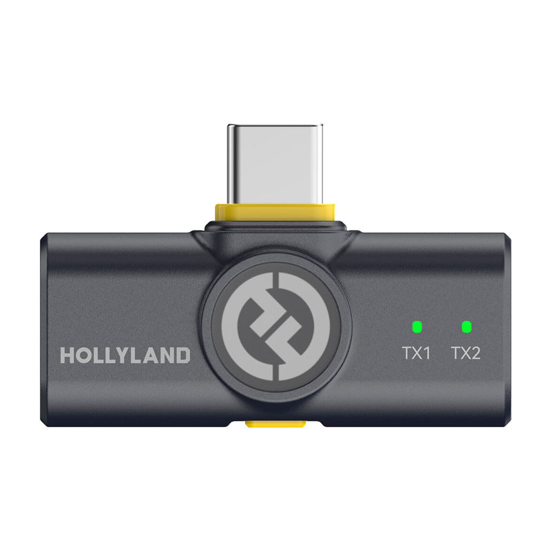 Hollyland Lark M2 USB-C - Wireless Lavalier Microphone with USB-C Plug (Shine Charcoal)-2