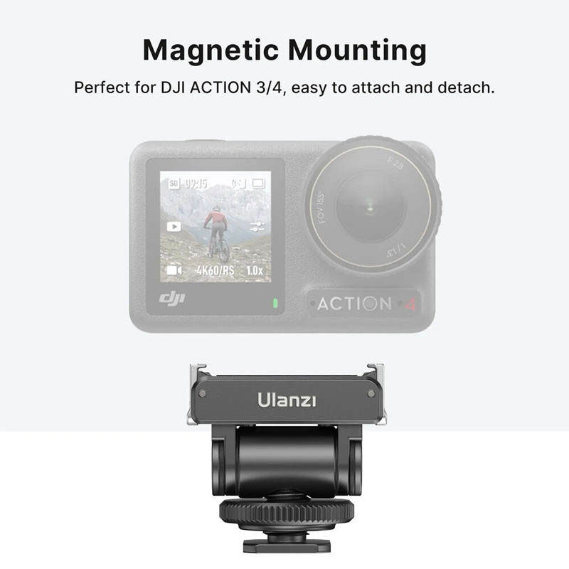 Ulanzi Gömbfej vakupapucs csatlakozóval DJI Osmo Action 3-hoz-5