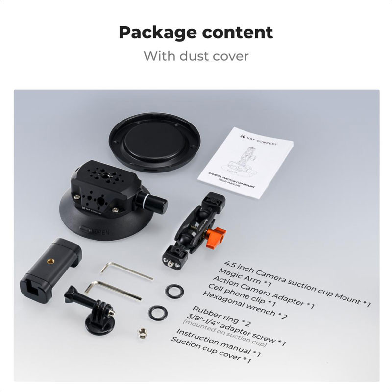 K&F Concept tapadókorongos rögzítő szett-5