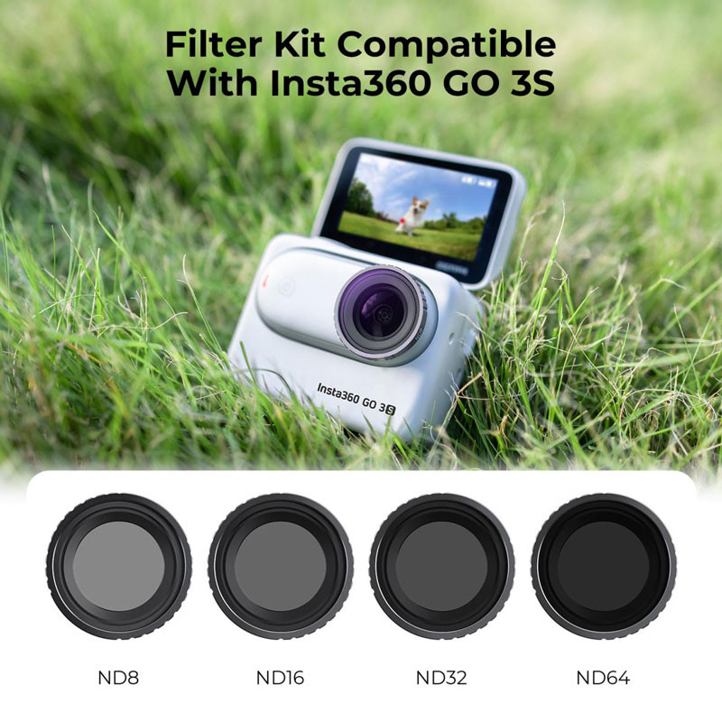 K&F Concept ND8+ND16+ND32+ND64 szűrő készlet Insta360 GO 3S-hez-1
