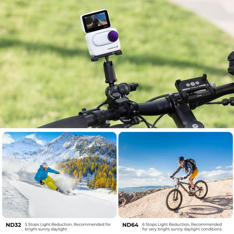 K&F Concept ND8+ND16+ND32+ND64 szűrő készlet Insta360 GO 3S-hez-3