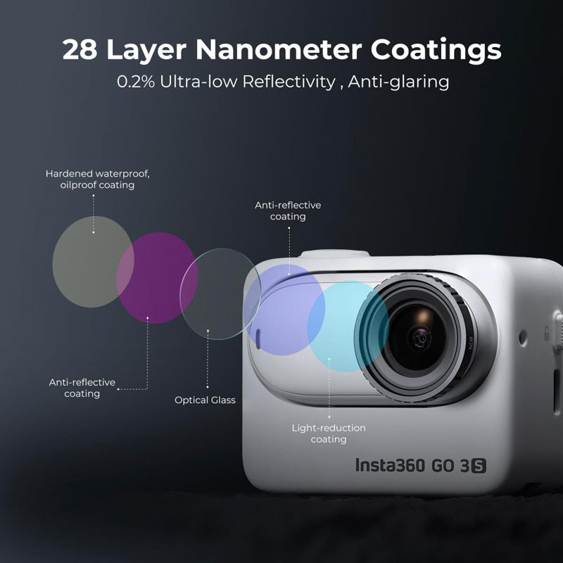 K&F Concept ND8+ND16+ND32+ND64 szűrő készlet Insta360 GO 3S-hez-4