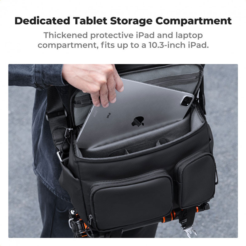 K&F Concept Sling táska 10L (Fekete)-5