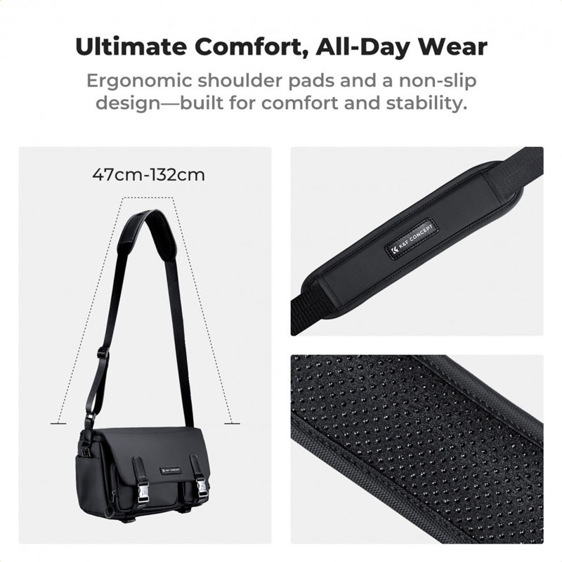 K&F Concept Sling táska 10L (Fekete)-6