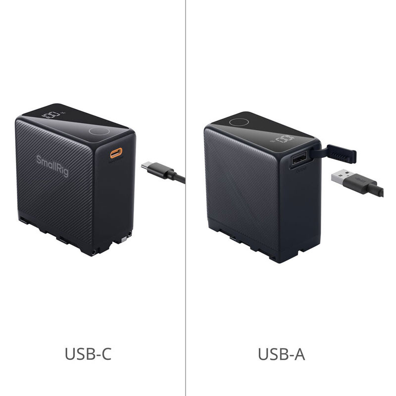 Smallrig 4469 Rechargeable NP-F970 Camera Battery USB-C Black-2