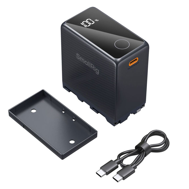 Smallrig 4469 Rechargeable NP-F970 Camera Battery USB-C Black-4