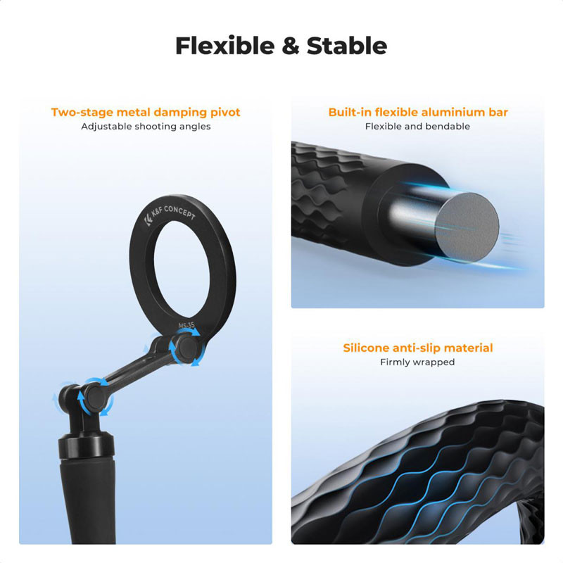 K&F Concept MS35 mágneses flexibilis állvány-4