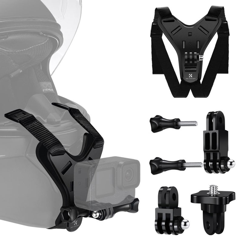 K&F Concept Helmet Chin Bracket for Action Cam-0