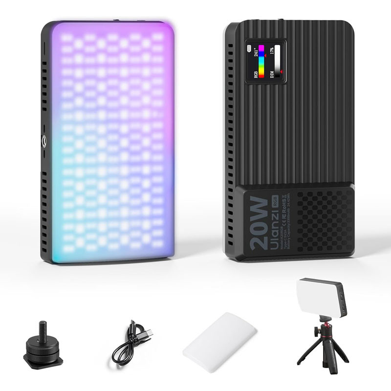 Ulanzi K20 RGB 20W mini LED panel-0