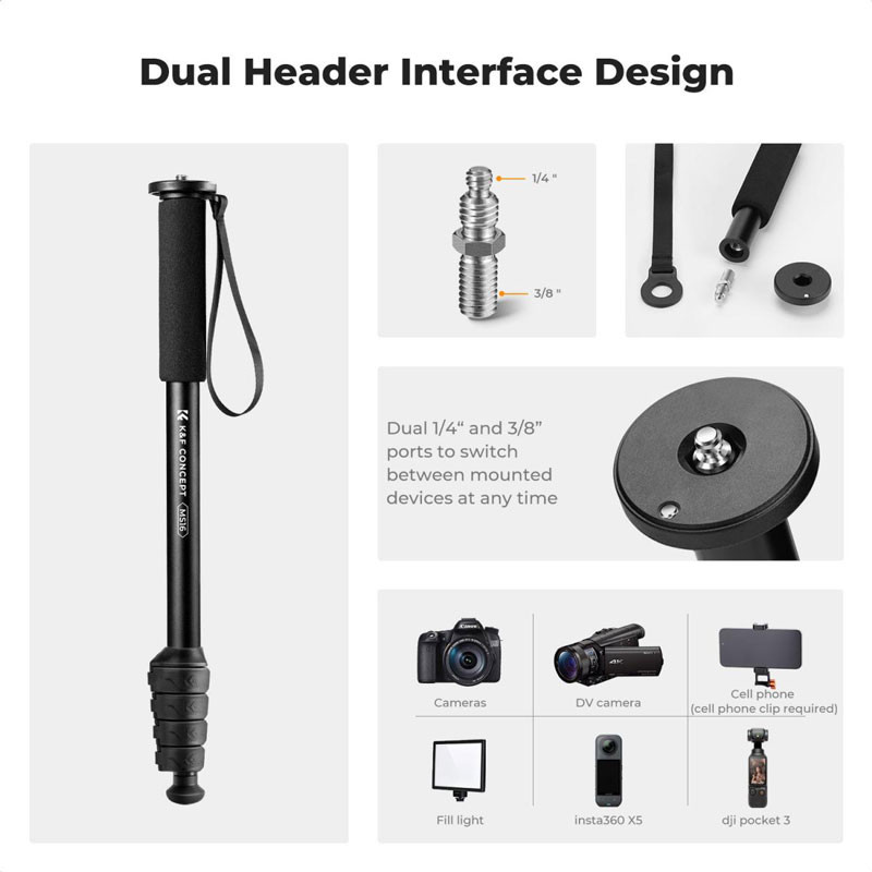 K&F Concept MS16 monopod állvány-1