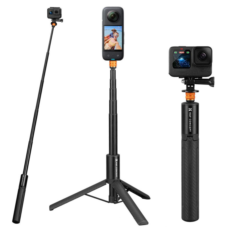 K&F Concept MS21 láthatatlan szelfibot állvány (Insta 360, GoPro, DJI Osmo Action)-0