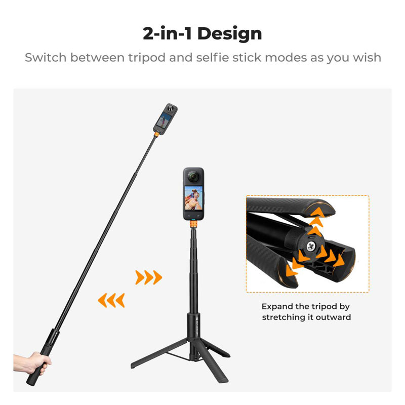 K&F Concept MS21 láthatatlan szelfibot állvány (Insta 360, GoPro, DJI Osmo Action)-2