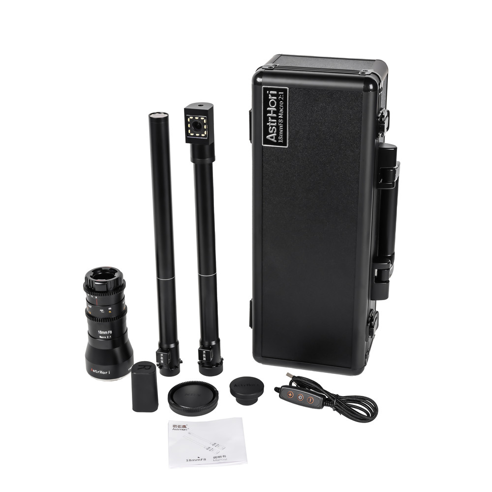 AstrHori 18mm F8 (straight + 90 angled + suitcase) APS-C probe objektív szett ( E bajonett)-0