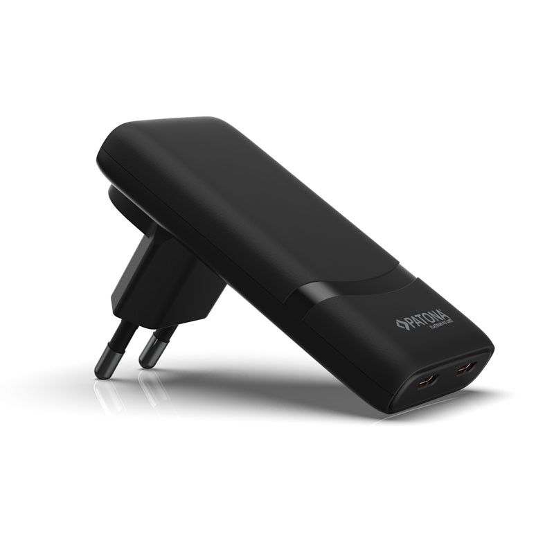 Patona Platinum GaN PD65W Flat hálózati adapter (fekete)-4