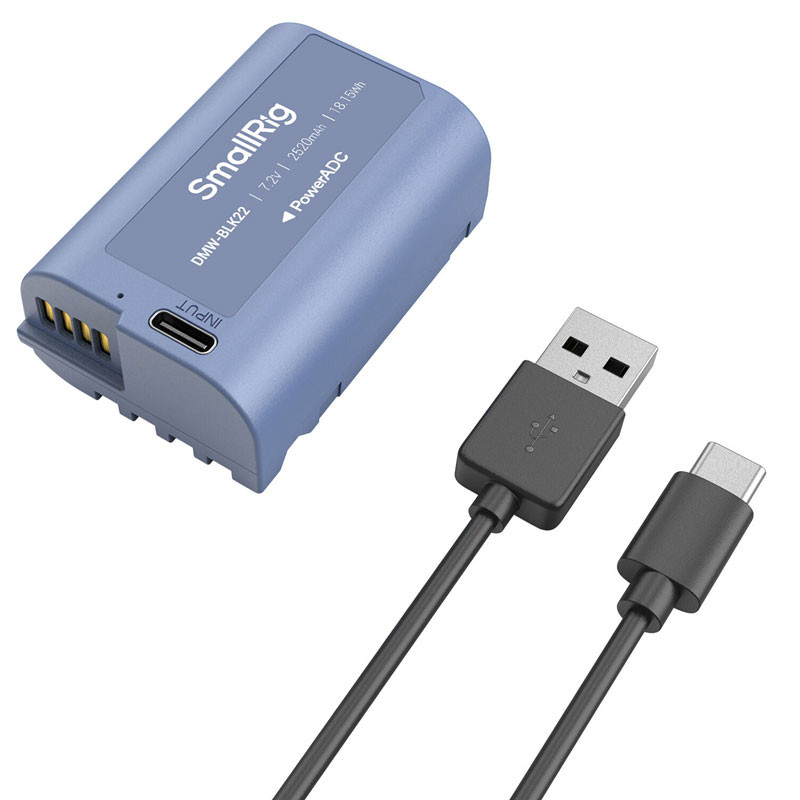 Smallrig 4906 Camera Battery USB-C Rechargeable DMW-BLK22-2