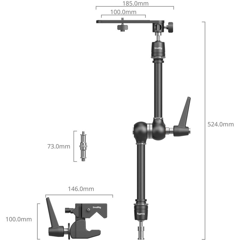 SmallRig 4862 Super Clamp rögzítőszett Magic Arm karral-2