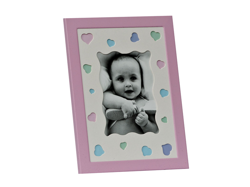 Fotoplus babás fém képkeret 14x19cm rózsaszín-0