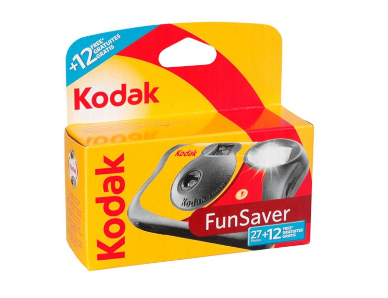 Kodak Fun Saver 27+12 képkockás vakus egyszer használatos fényképezőgép-0