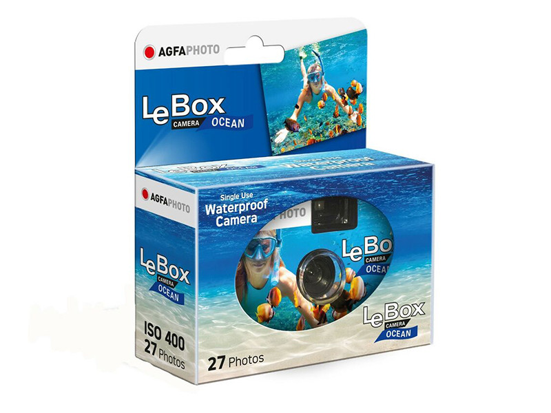 Agfa LeBox Ocean 400/27 vízalatti egyszer használatos filmes fényképezőgép-0