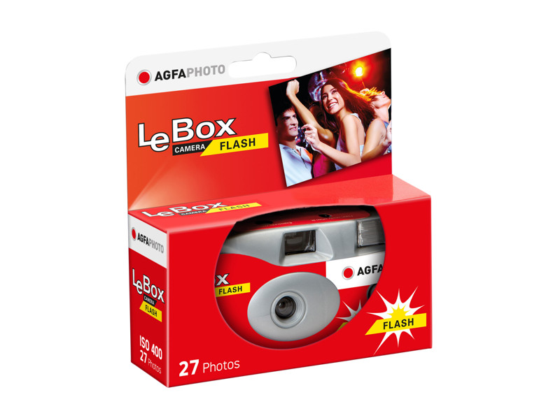 Agfa LeBox Flash vakus egyszer használatos fényképezőgép-0