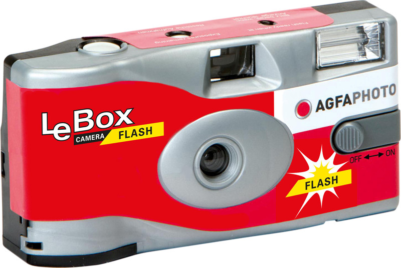 Agfa LeBox Flash vakus egyszer használatos fényképezőgép-1