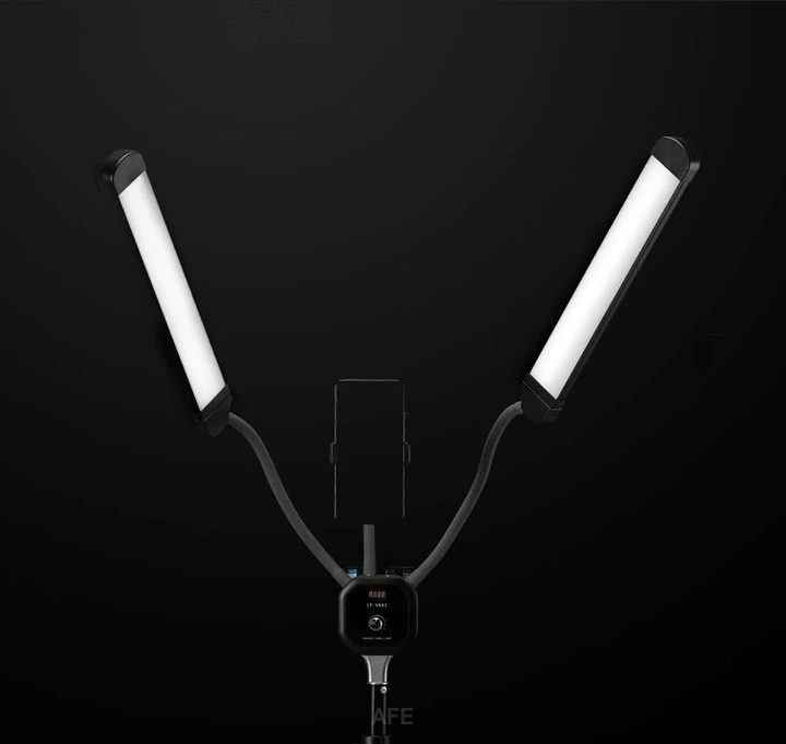 LED világítás dupla karral, állítható színhőmérséklettel 50W 2m állvánnyal-10
