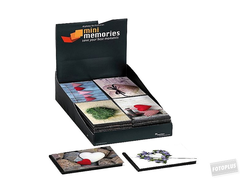 Walther Mini Memories Hearts 40/10x15 Fotóalbum-0