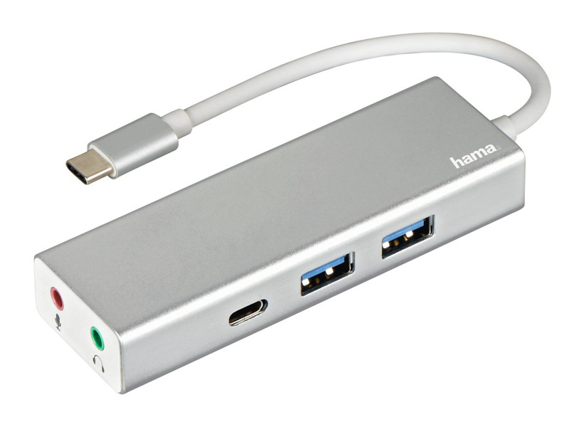 Hama USB 3.1 Type-C HUB (2USB, 1USB-C, 3,5" jack)-0