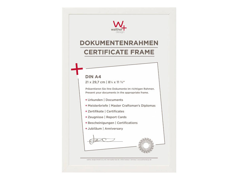 Walther Peppers fa képkeret 21x29,7 törtfehér-0