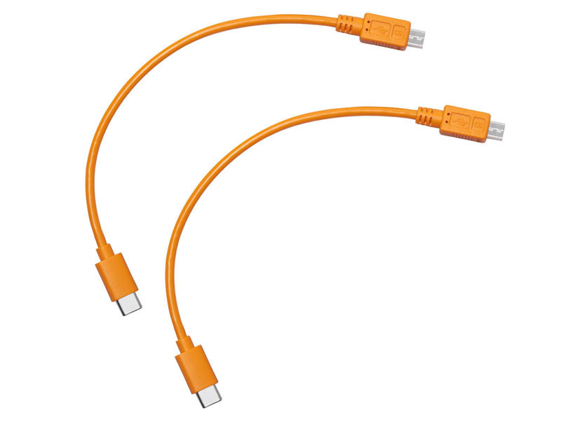 Tether Tools Air Direct USB-C - USB 2.0 Micro B csatlakozókábel (narancssárga)-0