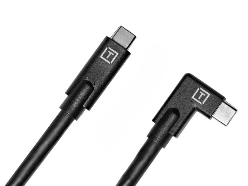 Tether Tools TetherPro USB-C to USB-C Right Angle fekete kábel-1