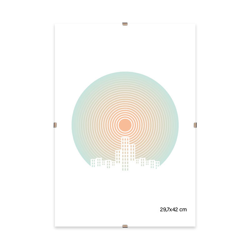 Clip keret 29,7x42 cm üveg-0