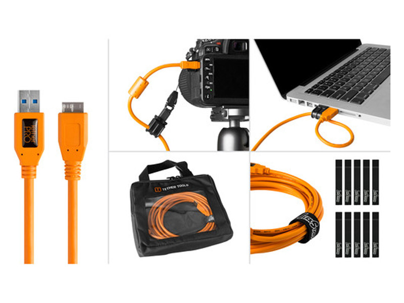 Tether Tools Starter Tethering Kit w/usb 3.0 Micro-B 4,6 m-0