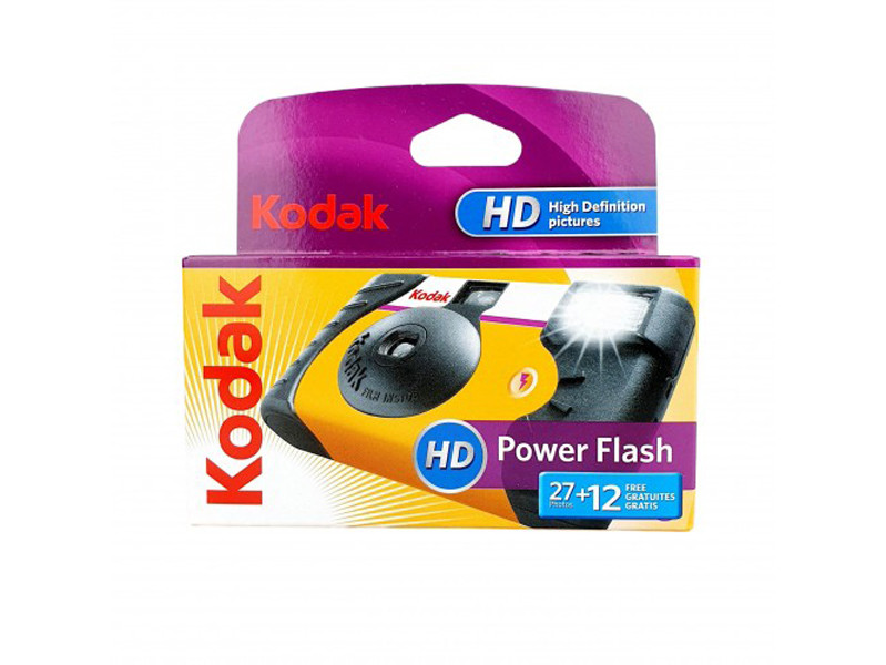 Kodak Fun Power Flash 27+12 képkockás vakus egyszer használatos fényképezőgép-0