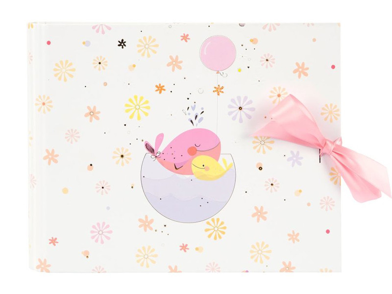 Goldbuch Little Whale Pink vendégkönyv-0