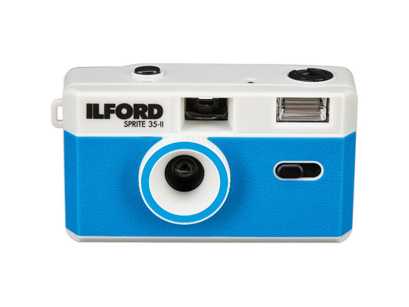 Ilford Sprite 35-II analóg fényképezőgép (ezüst-kék)-0